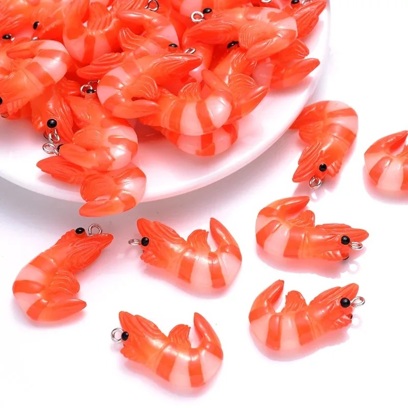 Resin Art Supplies Near Me - 10Pcs Acrylic Resin Cartoon Seafood Charms