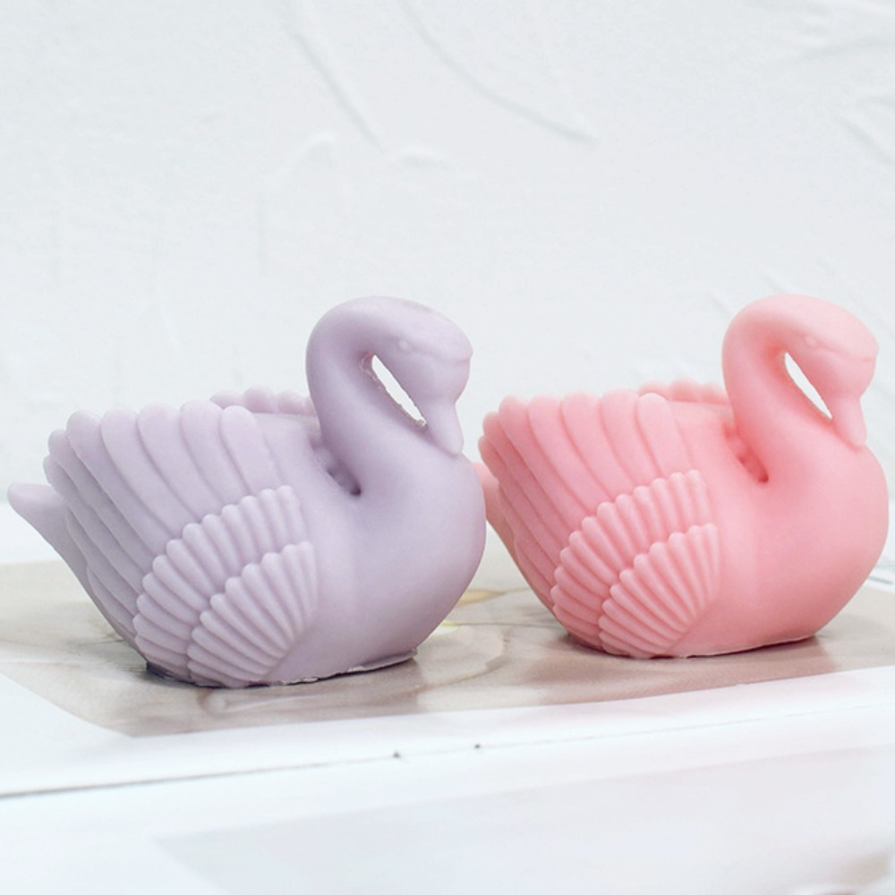Resin Art For Wedding Gift - White Swan Silicone Candle Mould Cygnus