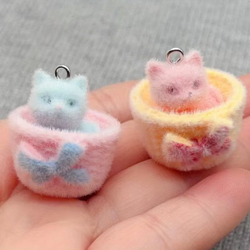 4pcs 3D plush resin cat pendan - đánh giá và giá Resin Art Supplies Near Me