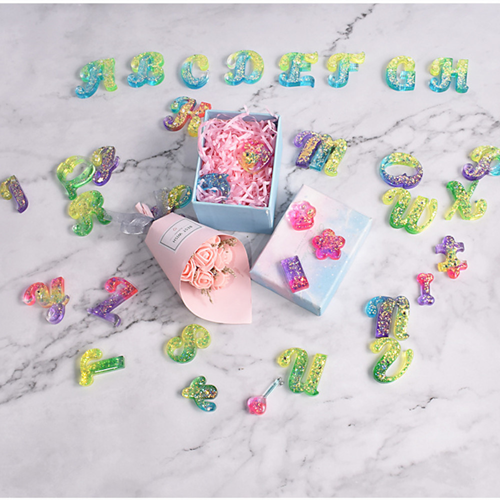 Alphabet Epoxy Resin Silicone  - đánh giá và giá Resin Art Pen