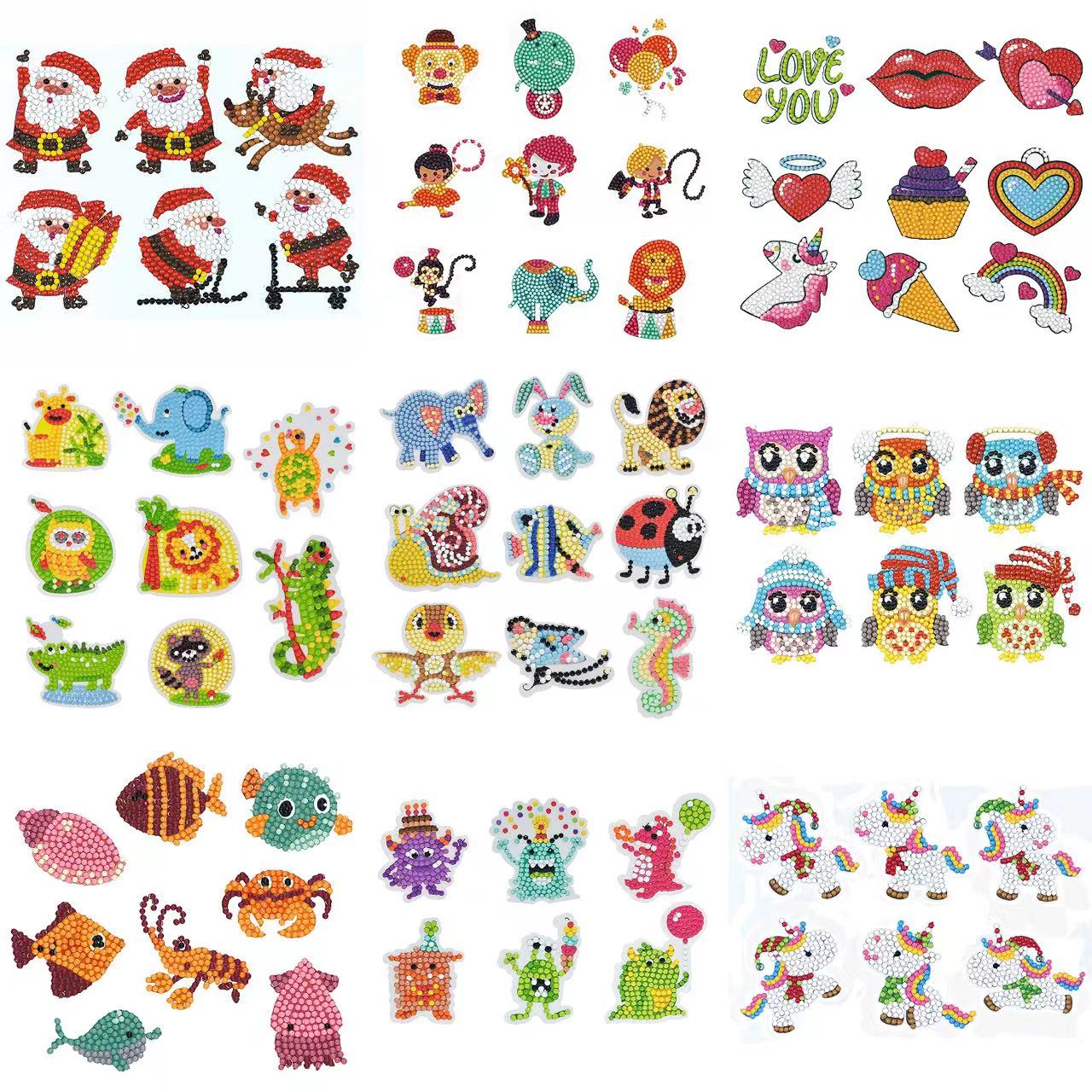 Diamond Painting Stickers 5D D - đánh giá và giá Resin Art Kit