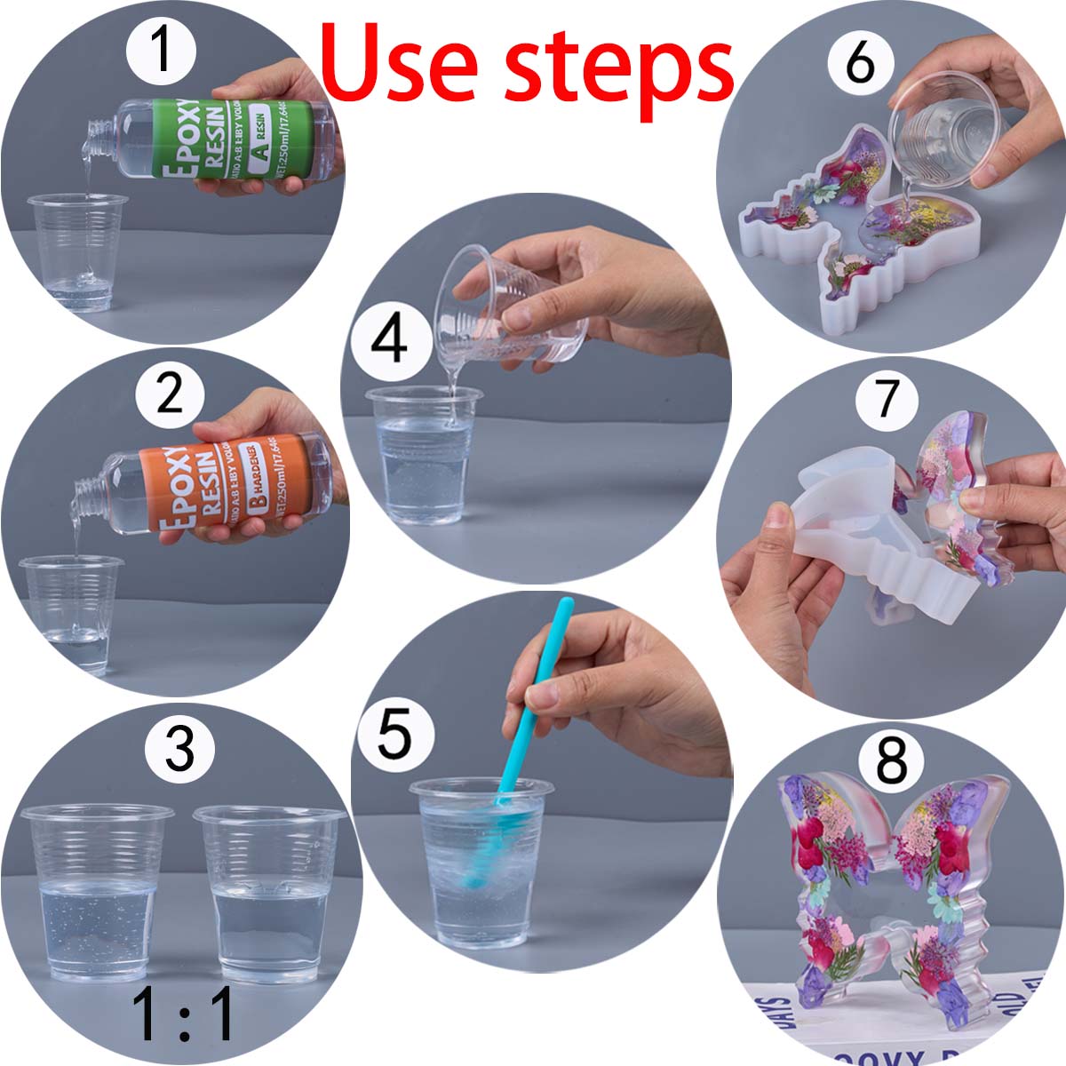 1:1 Ratio Epoxy Resin Kit Anti - đánh giá và giá Resin Art Epoxy
