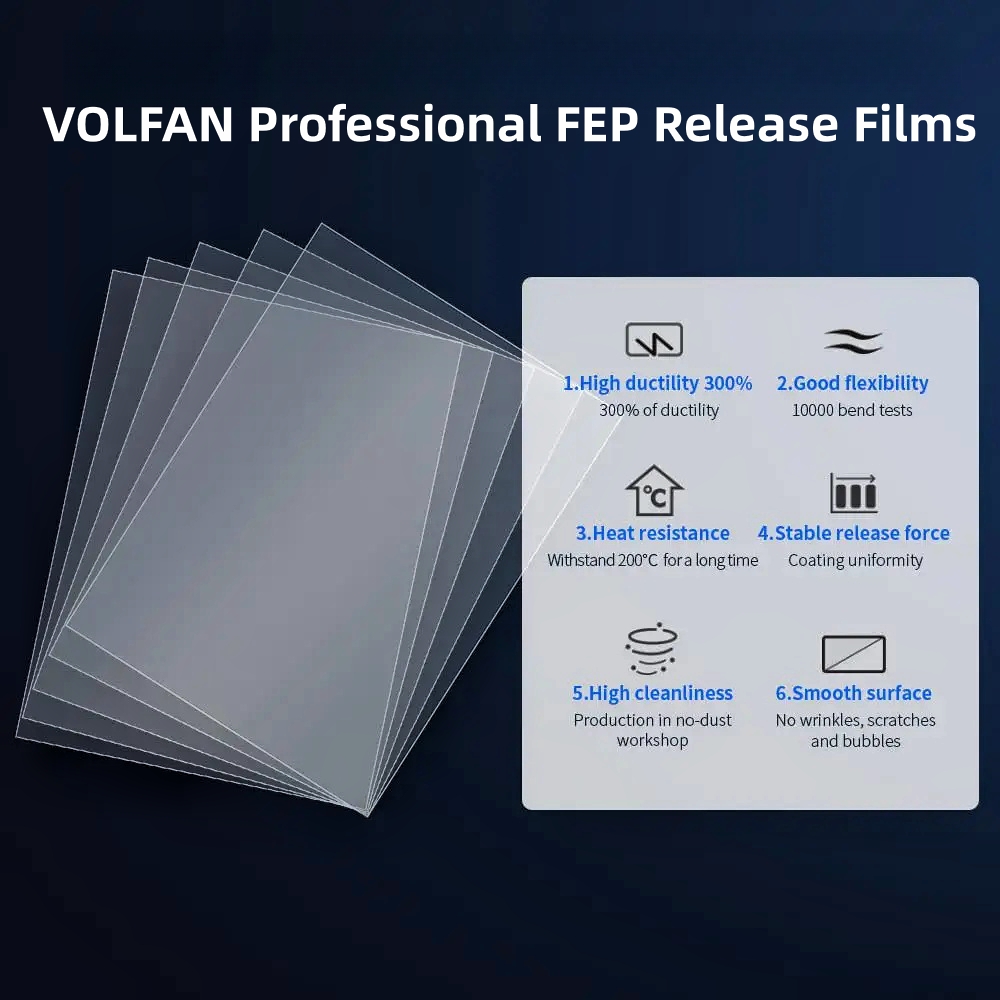 5 Pcs Fep Film 10.1 Inch 278x1 - đánh giá và giá Resin Art Pro