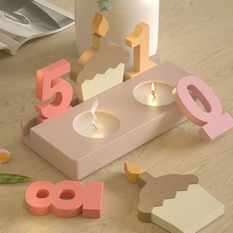 2pc Birthday Cake Silicones Mo - đánh giá và giá Resin Art Mold
