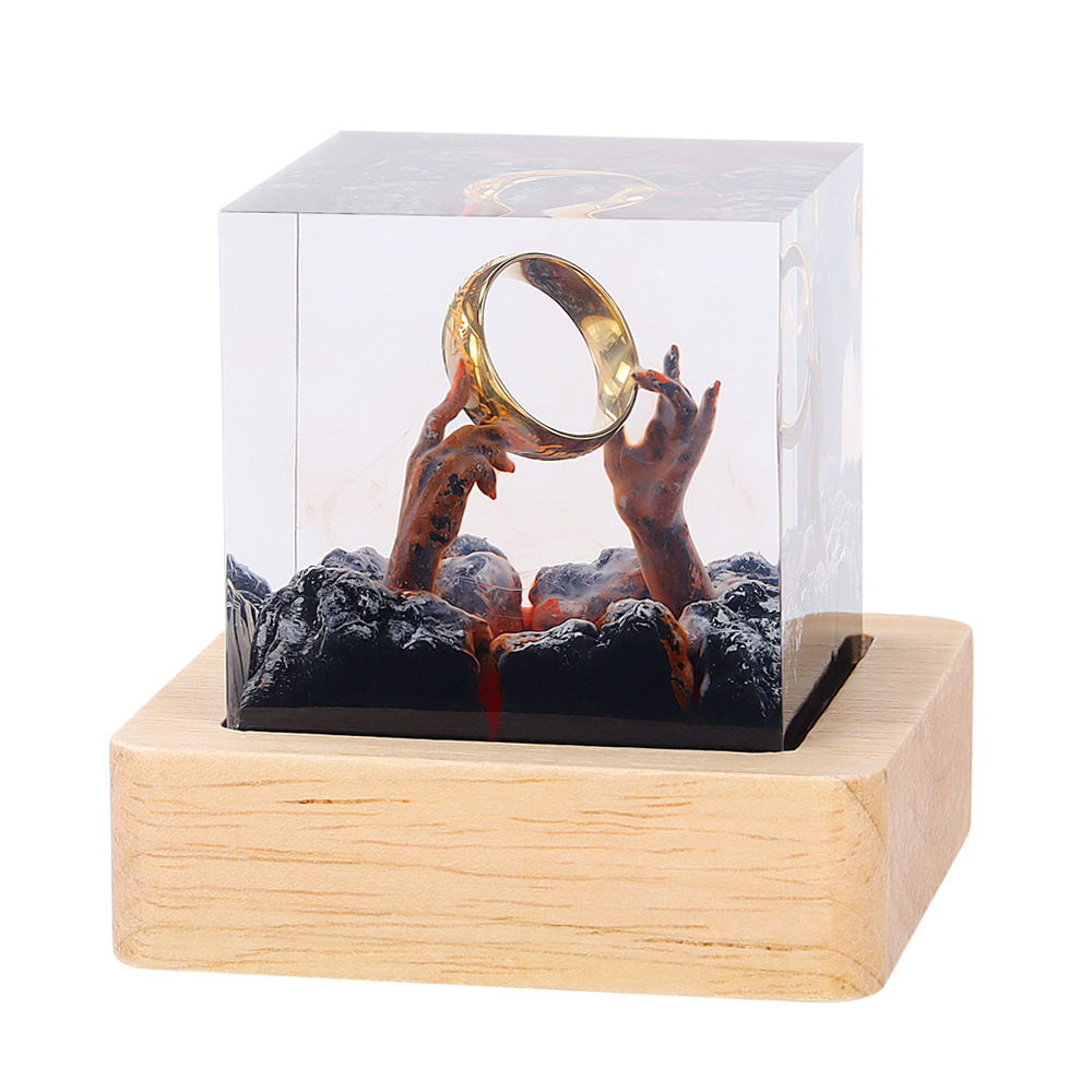 Demon Realm Organism Resin Tab - đánh giá và giá Resin Art Ring