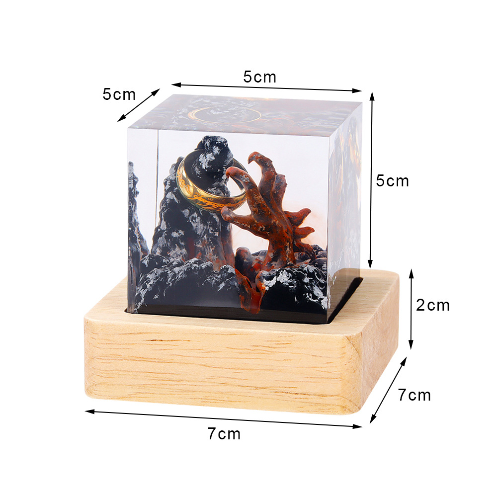 Demon Realm Organism Resin Tab - đánh giá và giá Resin Art Ring
