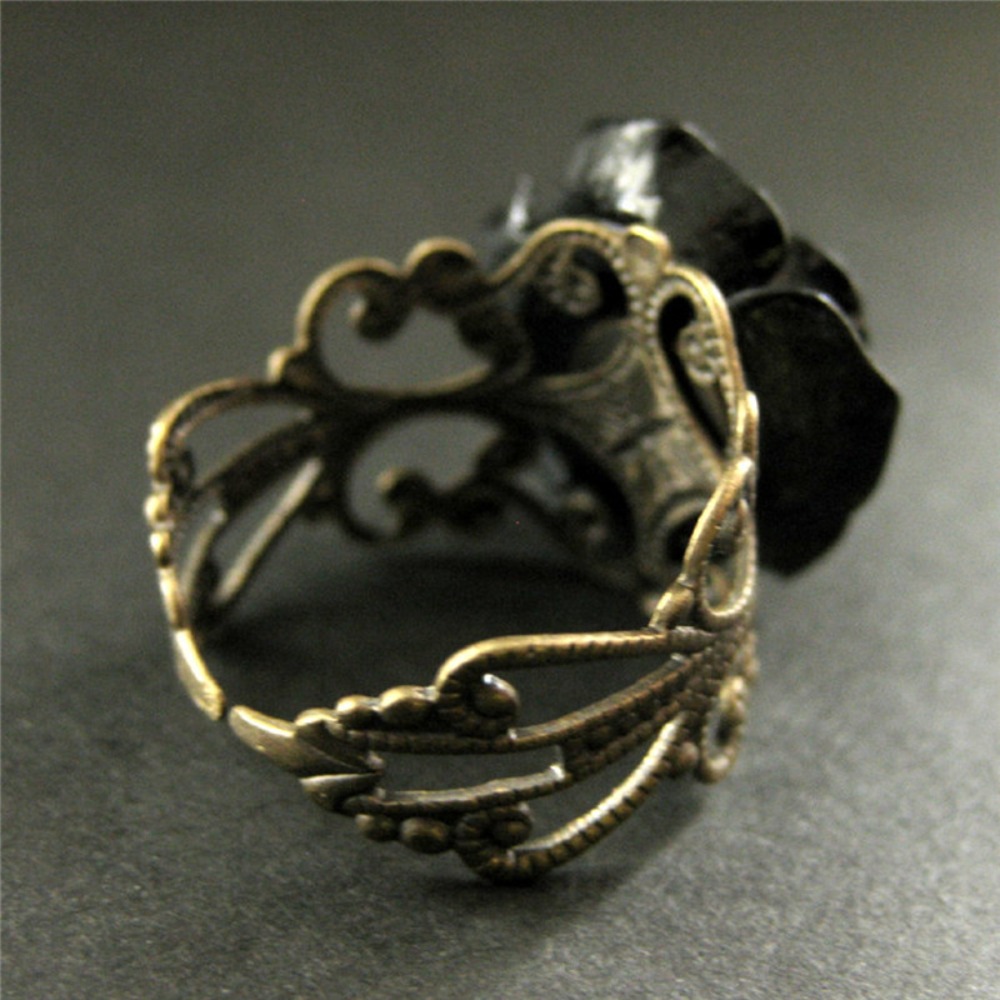 Temperament Retro Black Resin  - đánh giá và giá Resin Art Ring