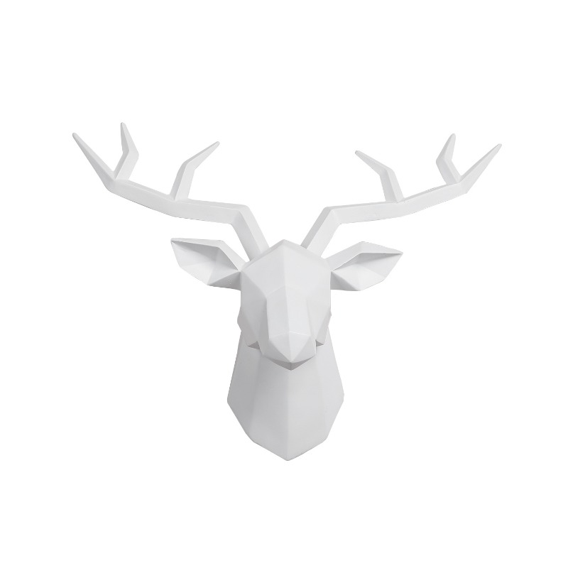 1PC Deer Head Sculpture Animal - đánh giá và giá Resin Art Sculptures
