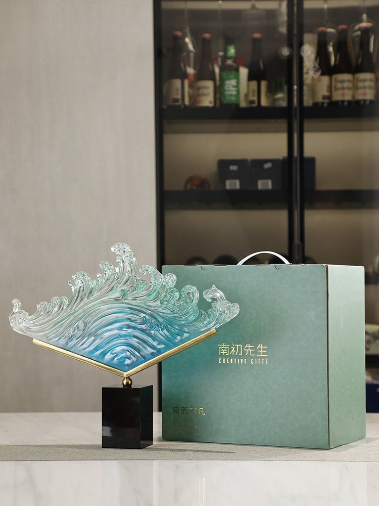 Transparent Gradient Ocean Wav - đánh giá và giá Resin Art For Wedding Gift