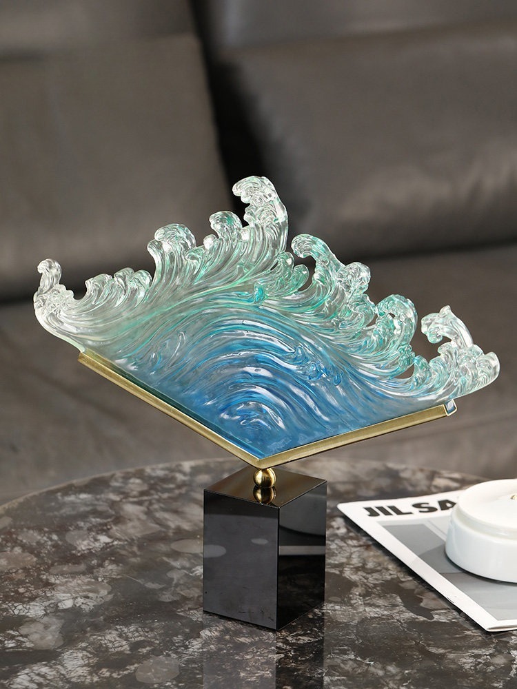 Transparent Gradient Ocean Wav - đánh giá và giá Resin Art For Wedding Gift