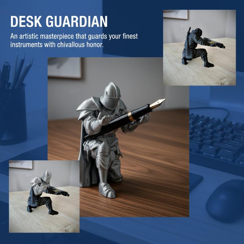 Knight Pen Holder Resin Mediev - đánh giá và giá Resin Art Price