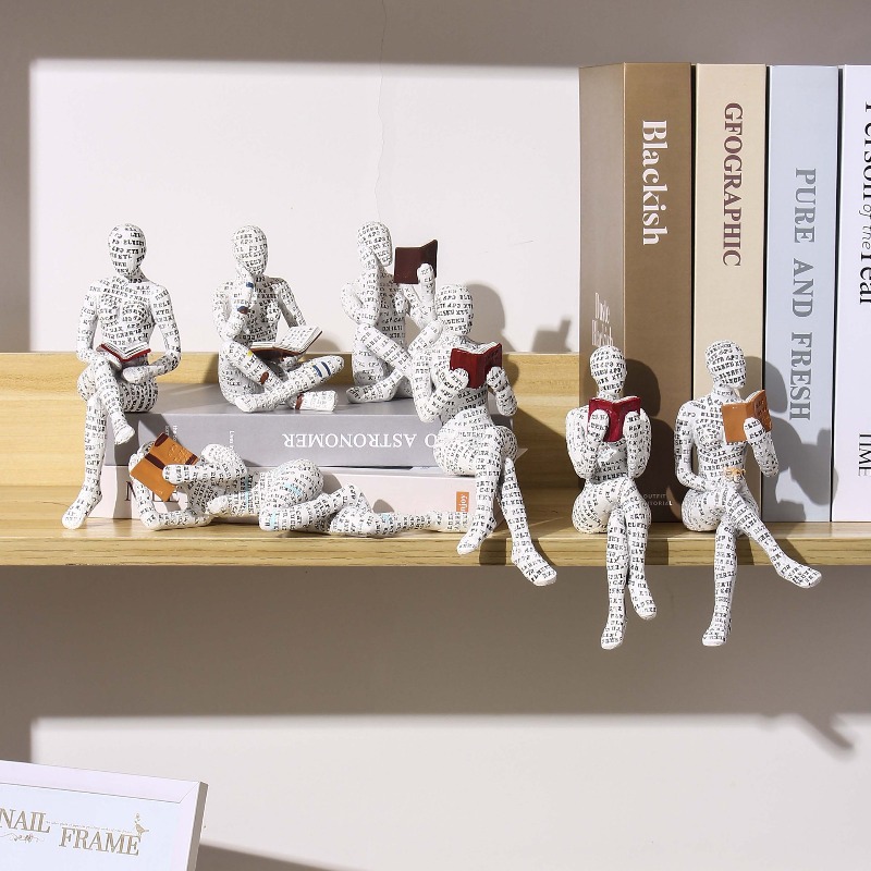 1pc Mini Reading Female Image  - đánh giá và giá Resin Art Images
