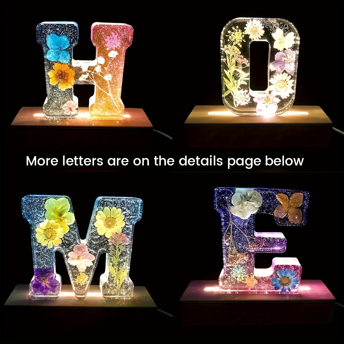 7-Inch Large Letter Resin Mold - đánh giá và giá Resin Art Epoxy