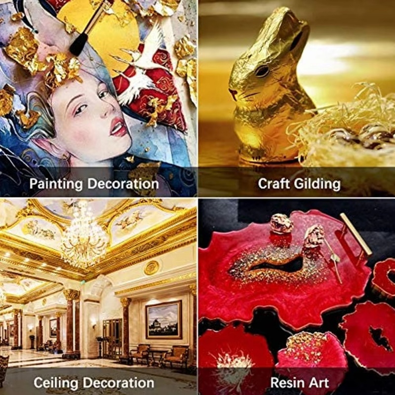 100pcs Imitation Gold Sliver C - đánh giá và giá Resin Art For Wedding Gift