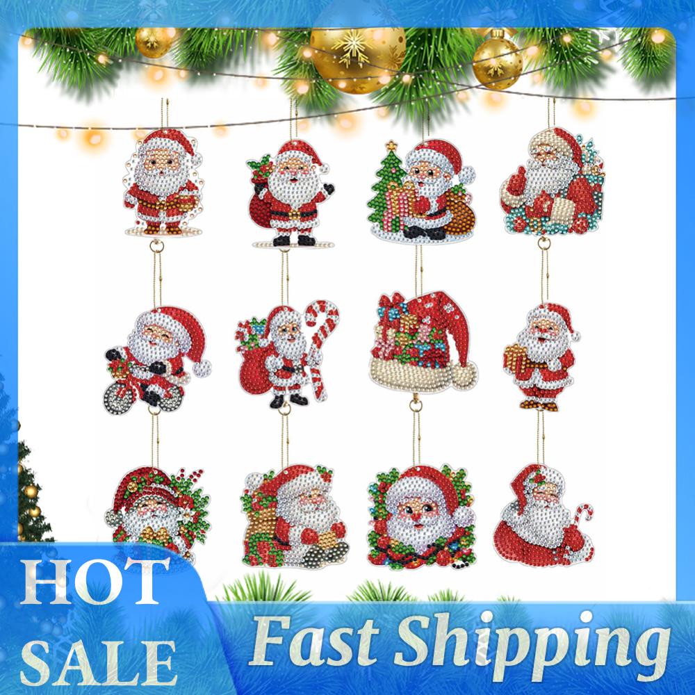 12Pcs Christmas Diamond Art Ke - đánh giá và giá Resin Art Ring